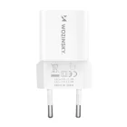 Wozinsky GaN Hálózati Töltő 33W - USB-A + USB-C - Fehér