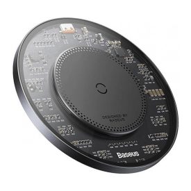 Baseus Simple2 15W Indukciós Töltő + C-C Kábel - Fekete Baseus Simple2 15W Indukciós Töltő + C-C Kábel - Fekete