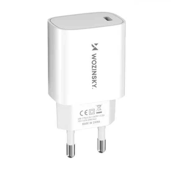 Wozinsky Hálózati Töltő 20W - USB-C - Fehér