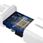 Wozinsky Hálózati Töltő 20W - USB-C - Fehér