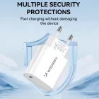 Wozinsky Hálózati Töltő 20W - USB-C - Fehér