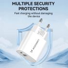 Wozinsky Hálózati Töltő 20W - USB-A + USB-C - Fehér