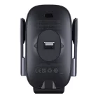 Baseus MilkyWay Pro Autós Tartó  + 15W Induktív Töltő - Fekete