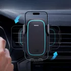 Baseus MilkyWay Pro Autós Tartó  + 15W Induktív Töltő - Fekete