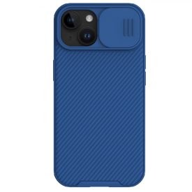 iPhone 15 Plus Tok - Nillkin CamShield Pro Magnetic - Kék iPhone 15 Plus Tok - Nillkin CamShield Pro Magnetic - Kék