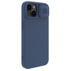 iPhone 15 Plus Tok - Nillkin CamShield Silky Magnetic Silicone - Kék