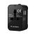 Wozinsky Univerzális Utazó Adapter 24W - EU / US / AUS / UK / 2x USB-A - Fekete