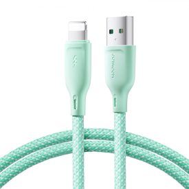 Joyroom Multi-Color USB-A - Lightning Kábel - 1m 3A - Zöld Joyroom Multi-Color USB-A - Lightning Kábel - 1m 3A - Zöld