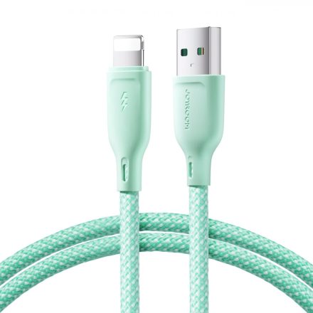 Joyroom USB - Lightning Multi-Color Kábel - 1m 3A - Zöld