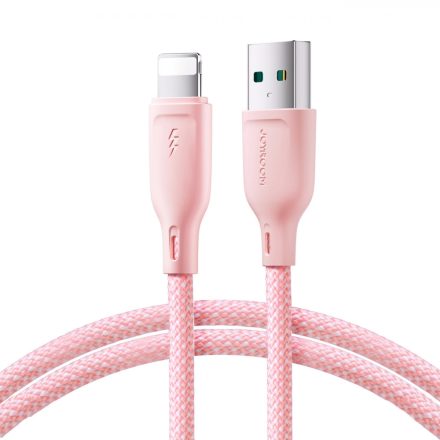 Joyroom USB - Lightning Multi-Color Kábel - 1m 3A - Pink
