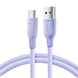 Joyroom USB-A - USB-C Multi-Color Kábel - 1m 100W - Lila Joyroom USB-A - USB-C Multi-Color Kábel - 1m 100W - Lila