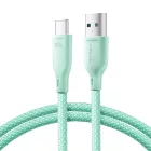 Joyroom USB-A - USB-C Multi-Color Kábel - 1m 100W - Zöld