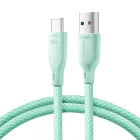 Joyroom USB-A - USB-C Multi-Color Kábel - 1m 100W - Zöld