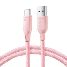 Joyroom USB-A - USB-C Multi-Color Kábel - 1m 100W - Pink