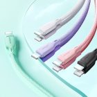 Joyroom USB-C - USB-C Multi-Color Kábel - 1m 60W - Lila
