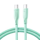 Joyroom USB-C - USB-C Multi-Color Kábel - 1m 60W - Zöld
