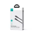 Joyroom USB-C - USB-C Multi-Color Kábel - 1m 60W - Fekete