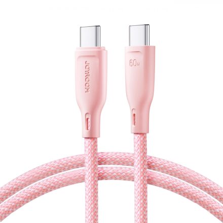 Joyroom USB-C - USB-C Multi-Color Kábel - 1m 60W - Pink