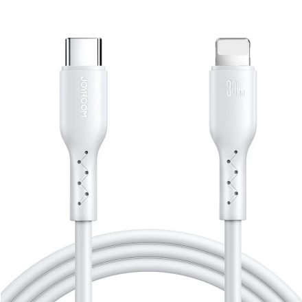 Joyroom USB-C - Lightning Flash-Charge Kábel - 1m 30W - Fehér