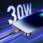 Joyroom USB-C - USB-C Light-Speed Kábel - 1.2m 100W - Fehér