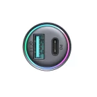 Joyroom JR-CCN04 Autós Töltő 60W - USB-A + USB-C - Fekete