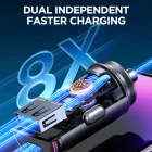 Joyroom JR-CCN04 Autós Töltő 60W - USB-A + USB-C - Fekete
