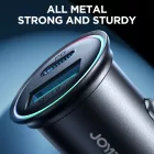 Joyroom JR-CCN04 Autós Töltő 60W - USB-A + USB-C - Fekete