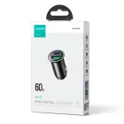 Joyroom JR-CCN04 Autós Töltő 60W - USB-A + USB-C - Fekete