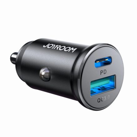 Joyroom JR-CCN05 Autós Töltő 30W - USB-A + USB-C - Fekete