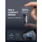 Joyroom JR-CCN05 Autós Töltő 30W - USB-A + USB-C - Fekete