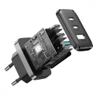 Joyroom Hálózati Töltő 32W - 2x USB-C + USB-A - Fekete