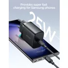 Joyroom JR-TCF11 Hálózati Töltő 25W - USB-C + 1m C-C Kábel - Fehér