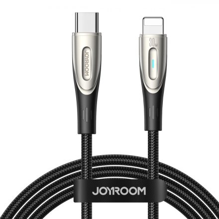 Joyroom USB-C - Lightning Star-Light kábel - 2m 30W - Fekete