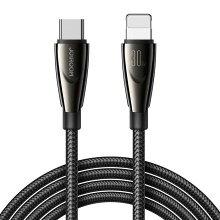 Joyroom USB-C - Lightning Pioneer Kábel - 1.2m 30W - Fekete