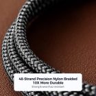 Joyroom USB-C - USB-C Pioneer Kábel - 1.2m 240W - Fekete