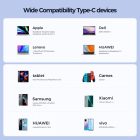 Joyroom USB-C - USB-C Pioneer Kábel - 1.2m 240W - Fekete