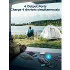 Joyroom JR-L016 Power Bank 10000mAh - Beépített USB-C, Micro és Lightning Kábel - Fekete
