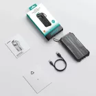 Joyroom JR-L016 Power Bank 10000mAh - Beépített USB-C, Micro és Lightning Kábel - Fekete