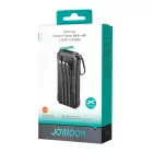 Joyroom JR-L016 Power Bank 10000mAh - Beépített USB-C, Micro és Lightning Kábel - Fekete