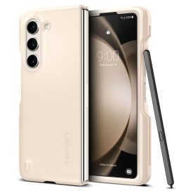 Samsung Galaxy Z Fold 5 Tok - Spigen Thin Fit Pen - Bézs