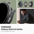 Samsung Galaxy Watch 6 (44mm) Tok - Spigen Liquid Air - Fekete