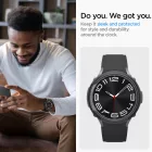 Samsung Galaxy Watch 6 Classic (43mm) Tok - Spigen Liquid Air - Fekete
