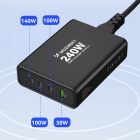 Wozinsky GaN Hálózati Töltő 240W - USB-A + 3x USB-C - Fekete