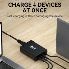 Wozinsky GaN Hálózati Töltő 240W - USB-A + 3x USB-C - Fekete