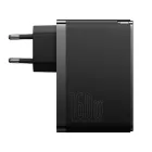 Baseus GaN5 Pro Hálózati Töltő 140W - 2x USB-C + USB-A + C-C Kábel - Fekete