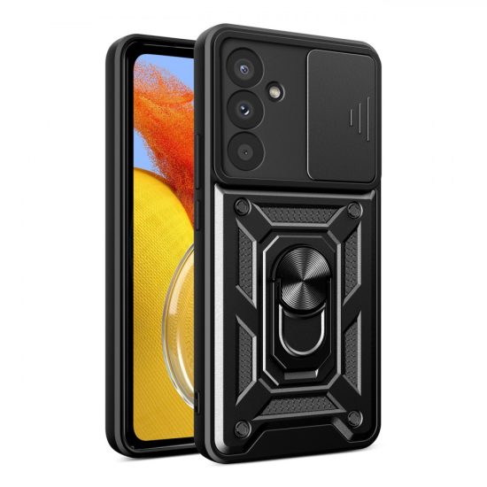 Samsung Galaxy M14 Tok - Hybrid Armor Camshield - Fekete