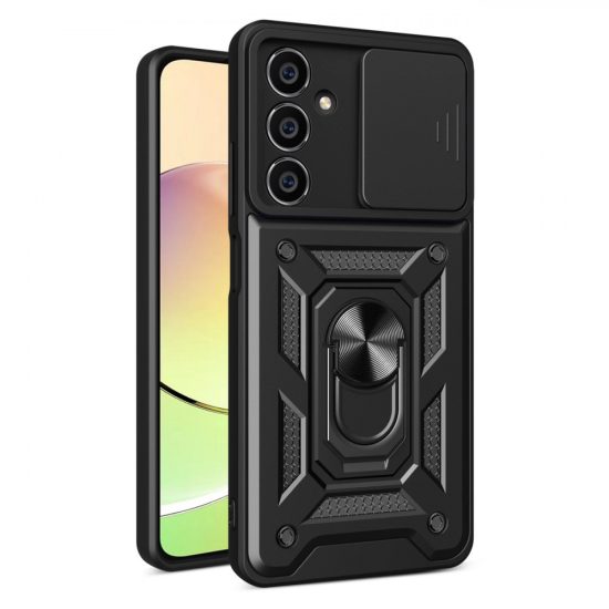 Samsung Galaxy M54 Tok - Hybrid Armor Camshield - Fekete