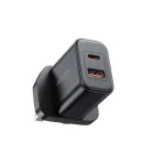 Joyroom JR-TCF05 Hálózati Töltő UK 20W - USB-A + USB-C - Fekete