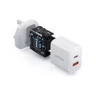 Joyroom JR-TCF05 Hálózati Töltő UK 20W - USB-A + USB-C - Fehér