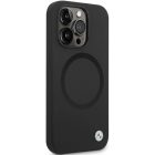 iPhone 14 Pro Tok - BMW Signature Liquid Silicone MagSafe - Fekete